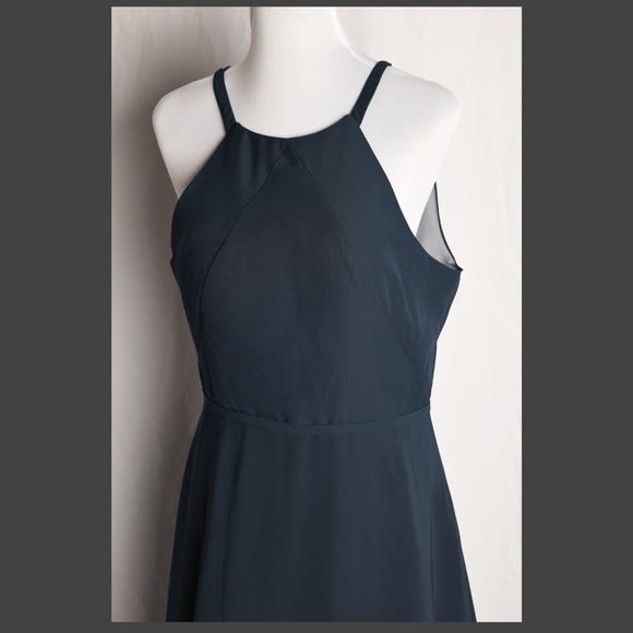 Sorella Vita 9310 Chiffon Dress Navy Tag Size 14 (street size 10-12) NWT - Picture 2 of 13